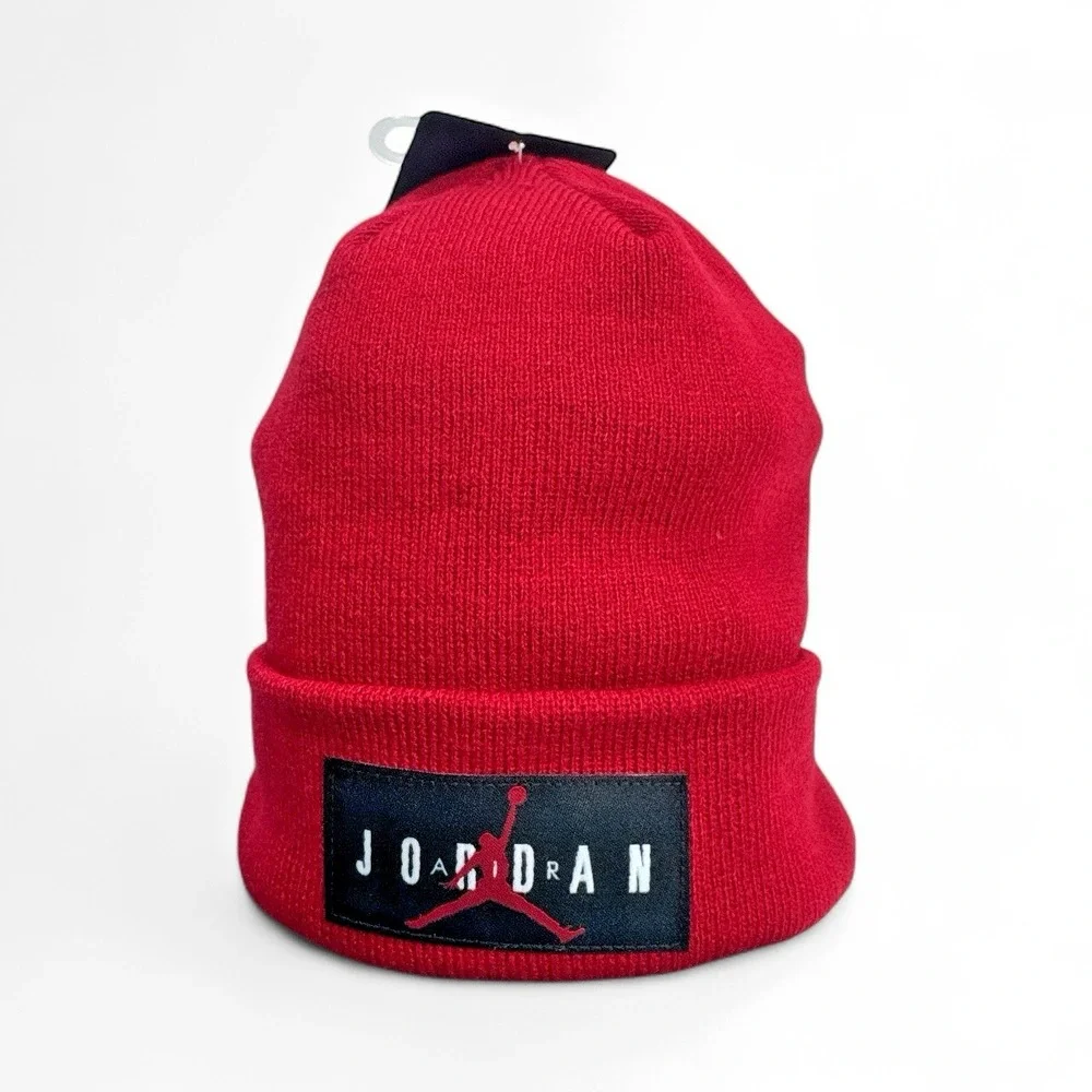 Nike Air Jordan Youth Beanie – Gym Red – 8/20 Jumpman Logo‎